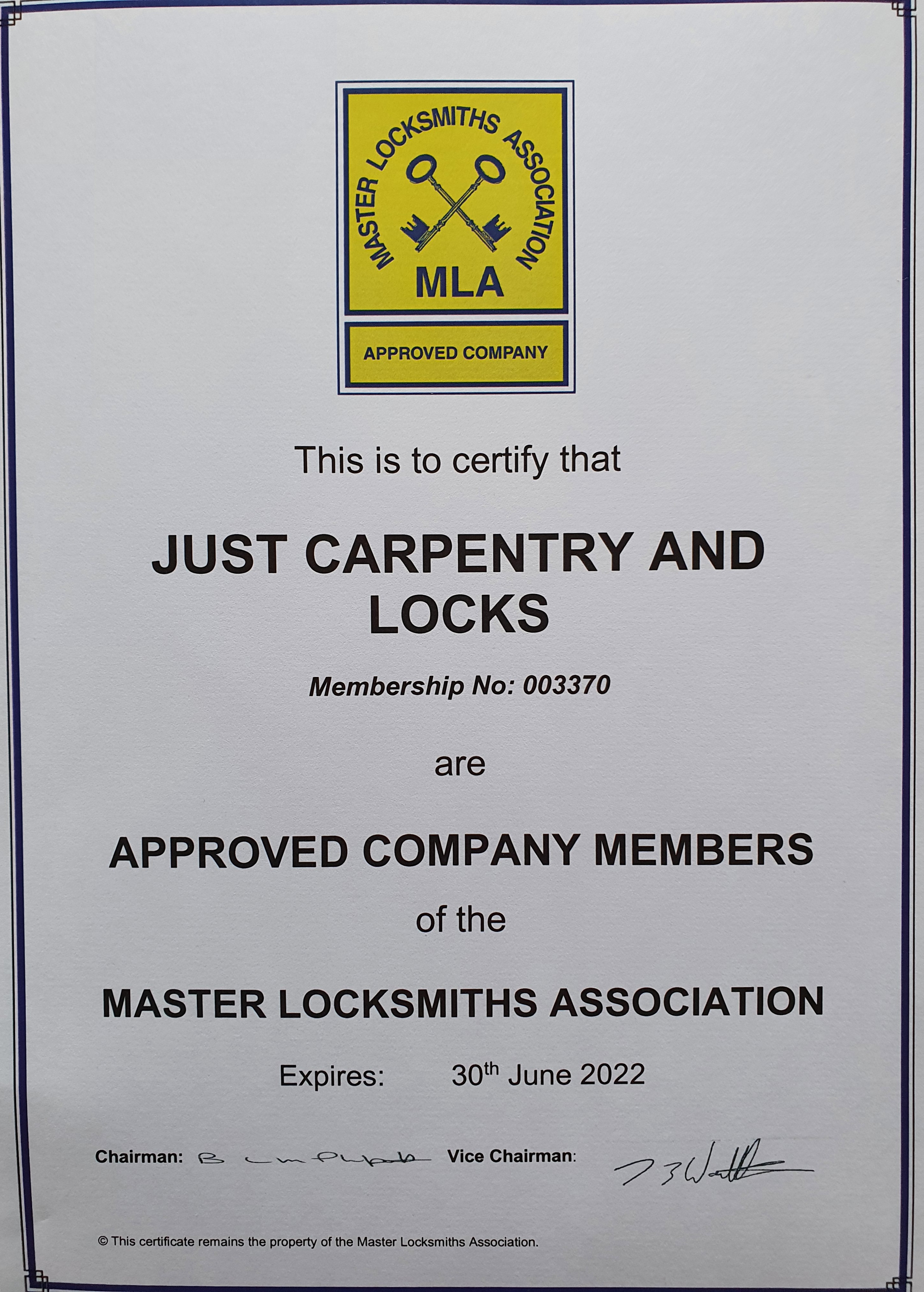 Main photo for Just Carpentry & Locks